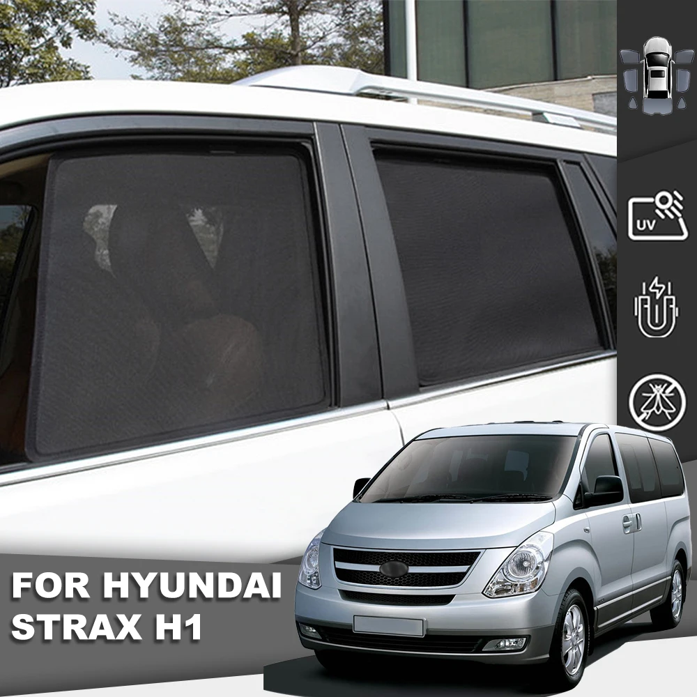 

Магнитный автомобильный солнцезащитный козырек для Hyundai STRAX H1, сетчатая рамка для лобового стекла, Детская задняя шторка