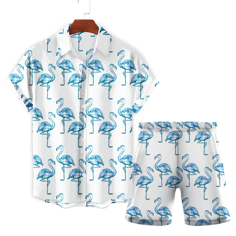 

Fashion new 2022 summer trend casual printing men's summer party loose beach casual element wind literary sweater