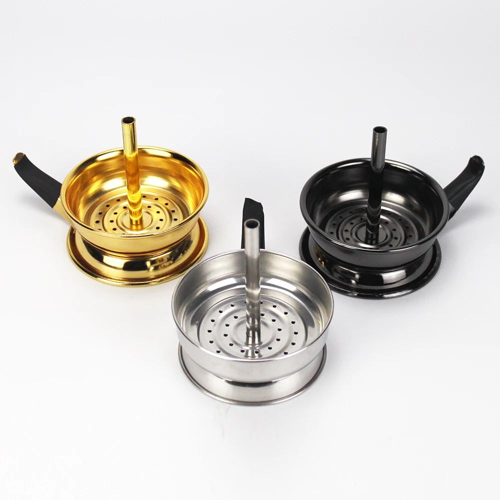 Metal Hookah Charcoal Holder With Handle for Narguile Shisha Sheesha Water Pipe Chicha Tobacco Shisha Bowl Accessories