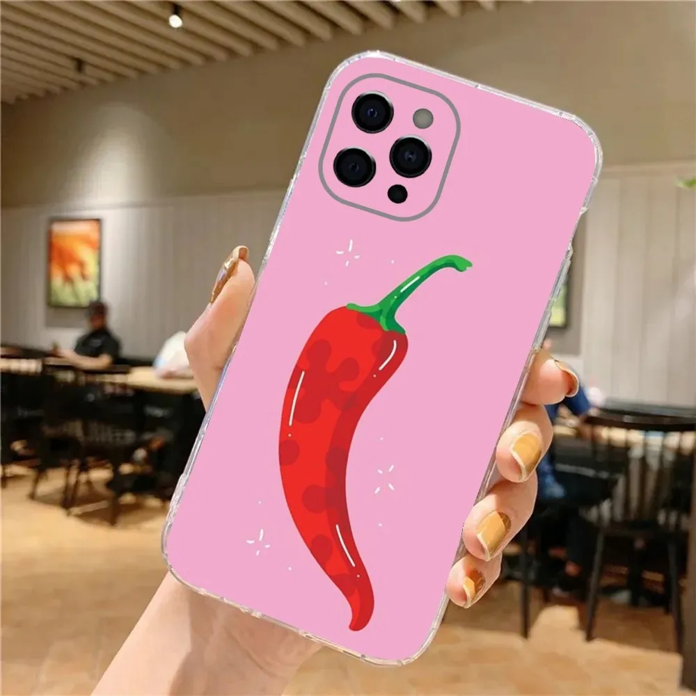 Чехол для телефона Chili красный iPhone 15 14 13 12 11 Plus Pro Max XR XS X 7 8 SE Mini Transparent Shell
