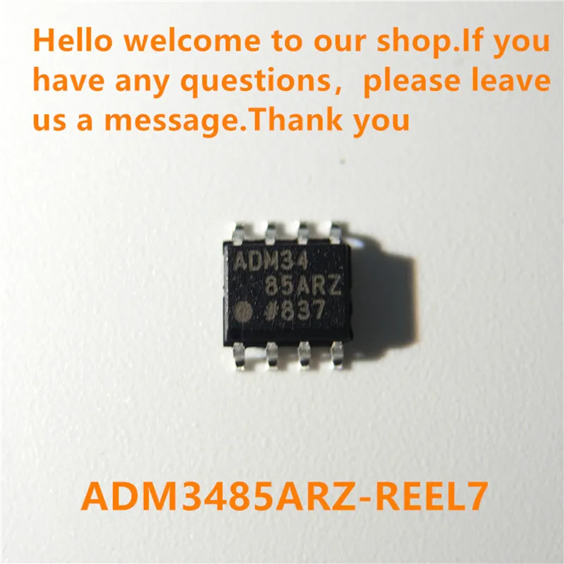 New original stock ADM3485ARZ-REEL7 ADM3485ARZ ADM3485 RS-422/RS-485 Interface IC 3.3V Powered HD 10Mbps RS485 IC.