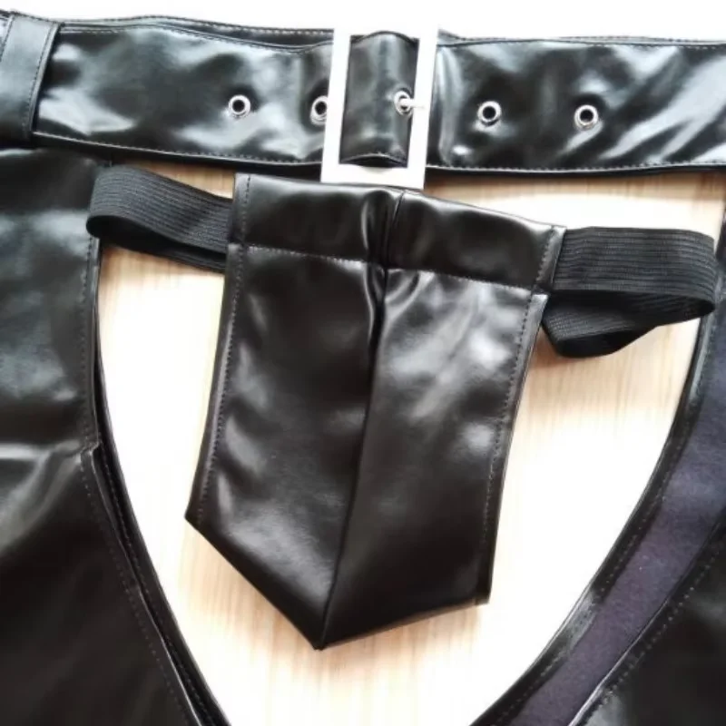 Новые мужские брюки с вырезами в стиле фетиш сценический костюм для ночного