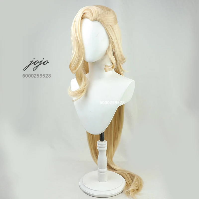 Genshin Impact Game The Fair Lady Косплей Парик Светло-Золотые Длинные Термостойкие
