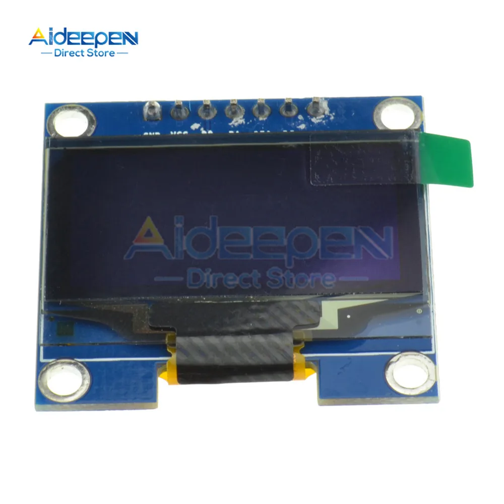 SSH1106 1 3-дюймовый SPI/IIC I2C последовательный 7-контактный белый/синий модуль