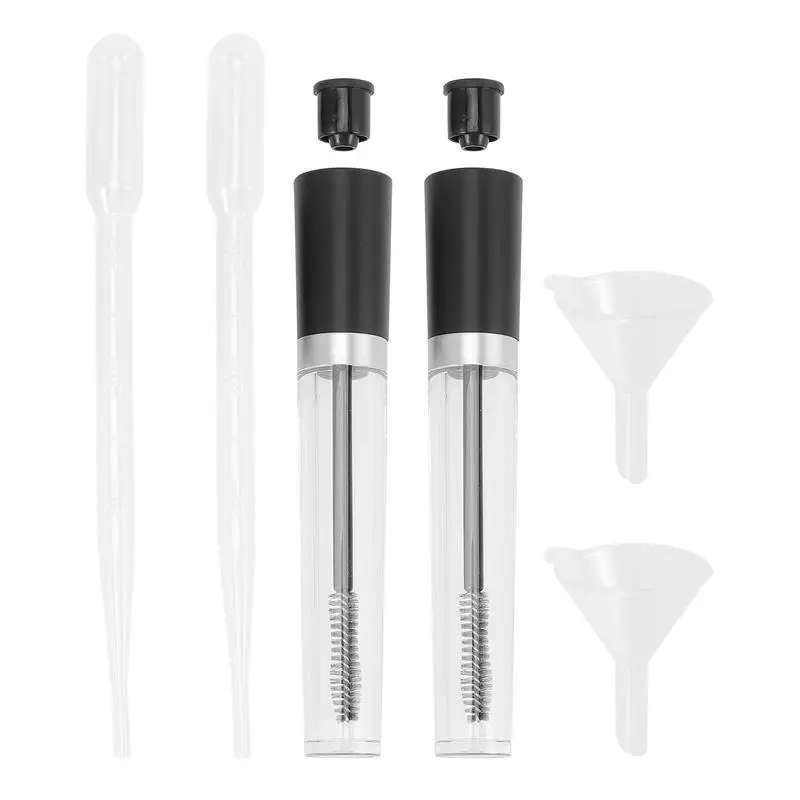 2 набора пустых тубок и палочек для туши ресниц с трубками капельницей