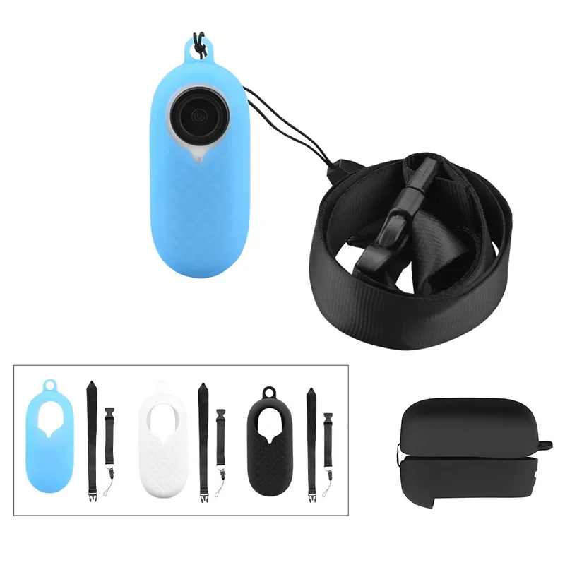 Protective Case for Insta360 Go 2 Thumb Camera Body Battery Charging Compart Cover Protector Anti-dirt Accessories