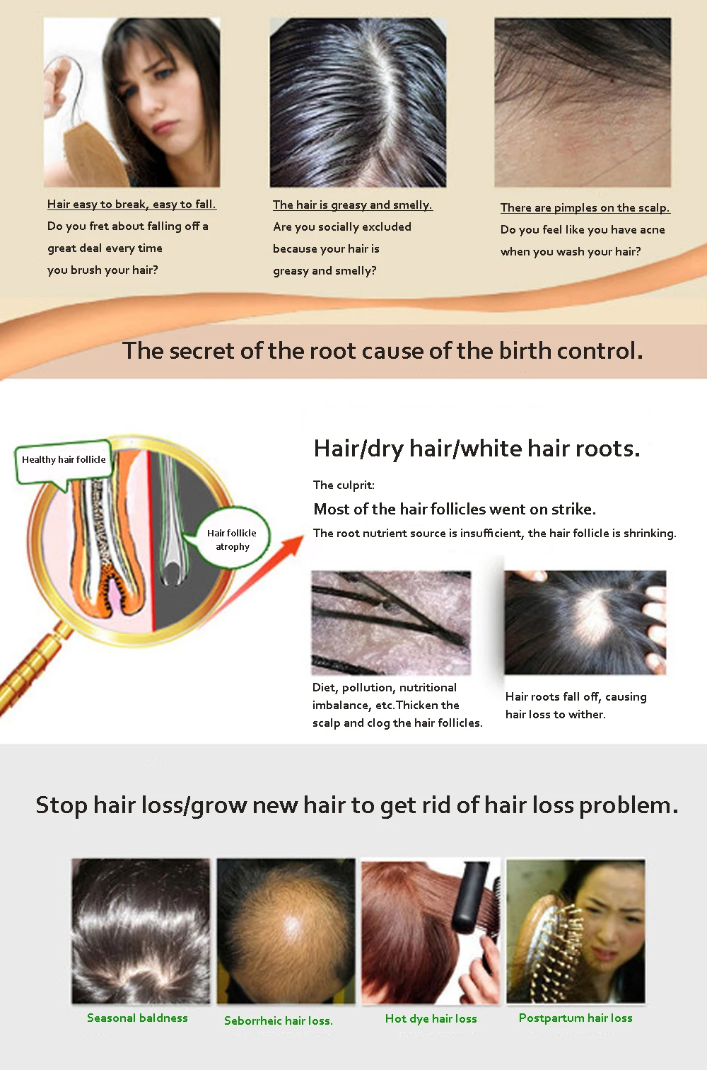 Уход За Волосами Эфирные масла для роста волос эссенция оригинальная Подлинная