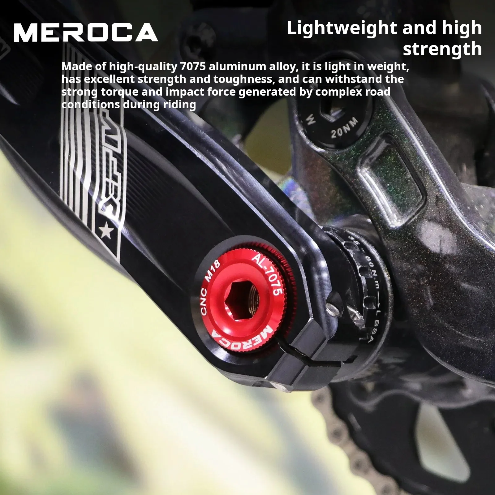 Фото Болты для крепления шатунов MEROCA MTB M18, M19, M20, винты для крепления шатунов горного велосипеда, болты для крепления шатунов IXF. №2