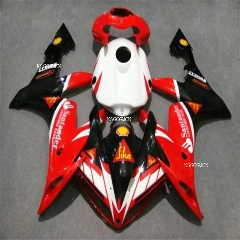

Red black white fairing parts for YAMAHA Injection molded fairings YZF R1 2004 2005 2006 YZFR1 04 05 06 YZF1000 Customize