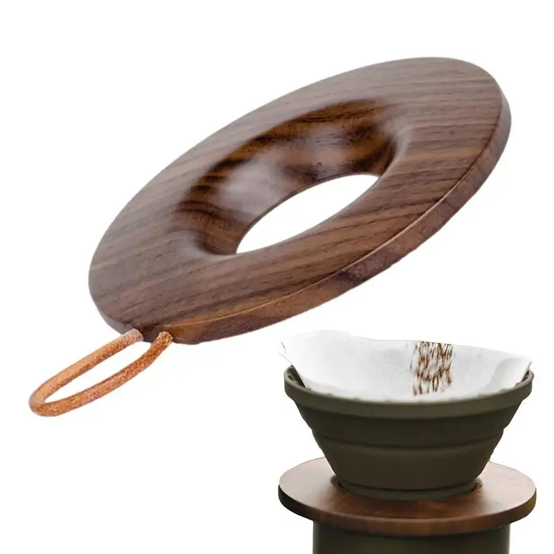 

Coffee Dripper Holder Funnel Holder Coffee Filter Stand Universal Portable Coffee Dripper Wood Base For Family And Coffee