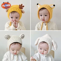 baby hats for girls cap cute ear newborn boys girls knitted print caps kids hat baby hat bear cat warm knitted baby winter hat