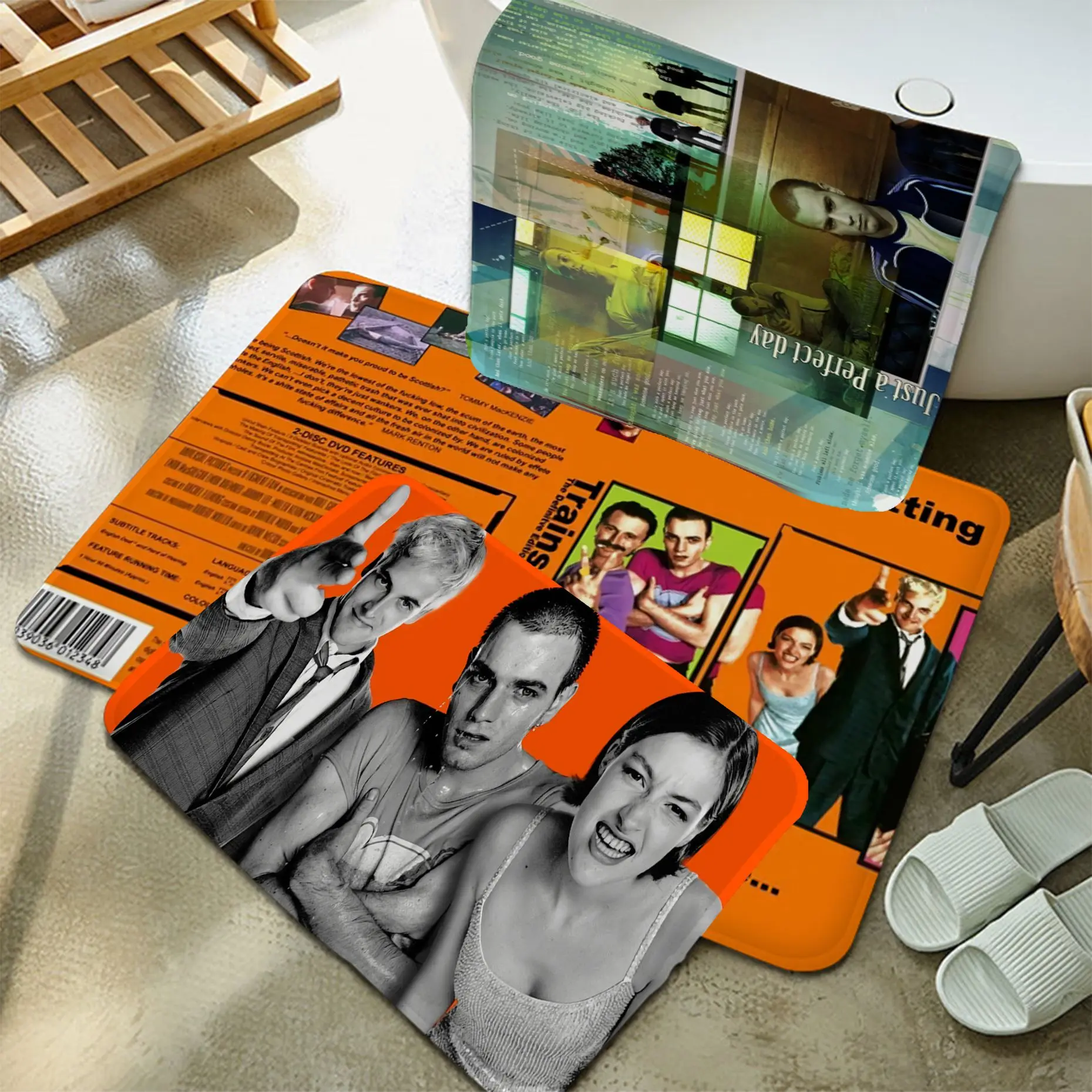 

Trainspotting Classic Movie Bathroom Mat Non-Slip Laundry Room Mat Laundry Decor Balcony Child Living Room Bedside Mats