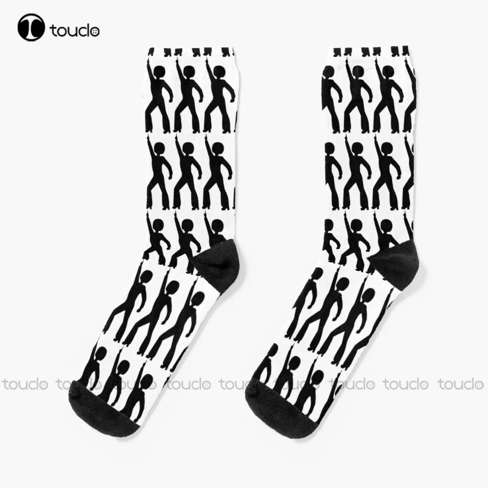 

Retro 1970S Disco Dancer Socks Halloween Black Soccer Socks Personalized Custom Unisex Adult Teen Youth Socks 360° Digital Print