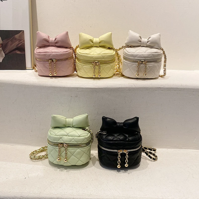 

Small Wallets for Women Luxury Leather Purses and Handbags Female Bow Crossbody Bag Girls Coin Wallet Shoulder Bag