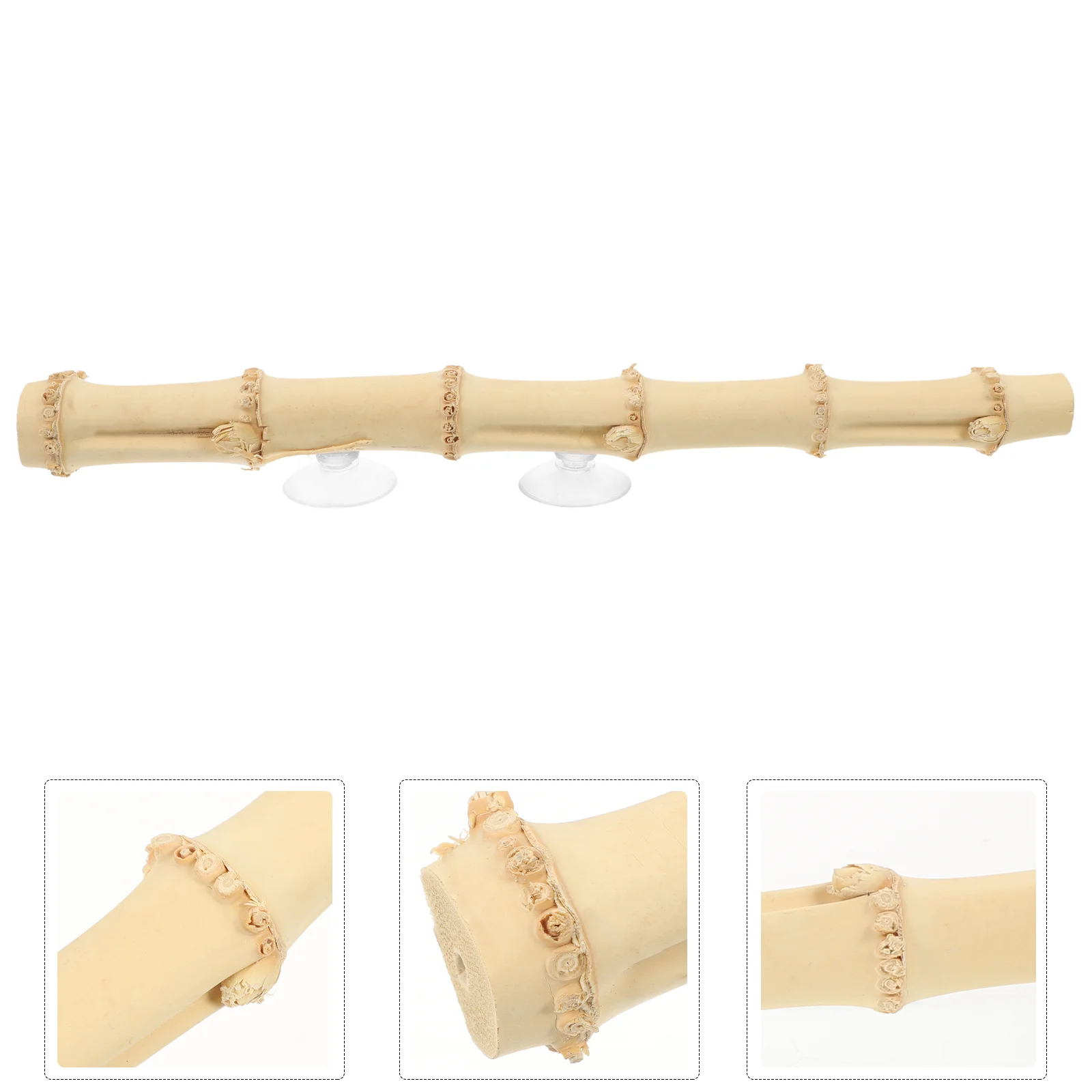 

Fish Tank Toy Suction Cup Bamboo Root Type Branch Aquarium 30x2cm Reptile Climbing Rack Lizard Household Standing