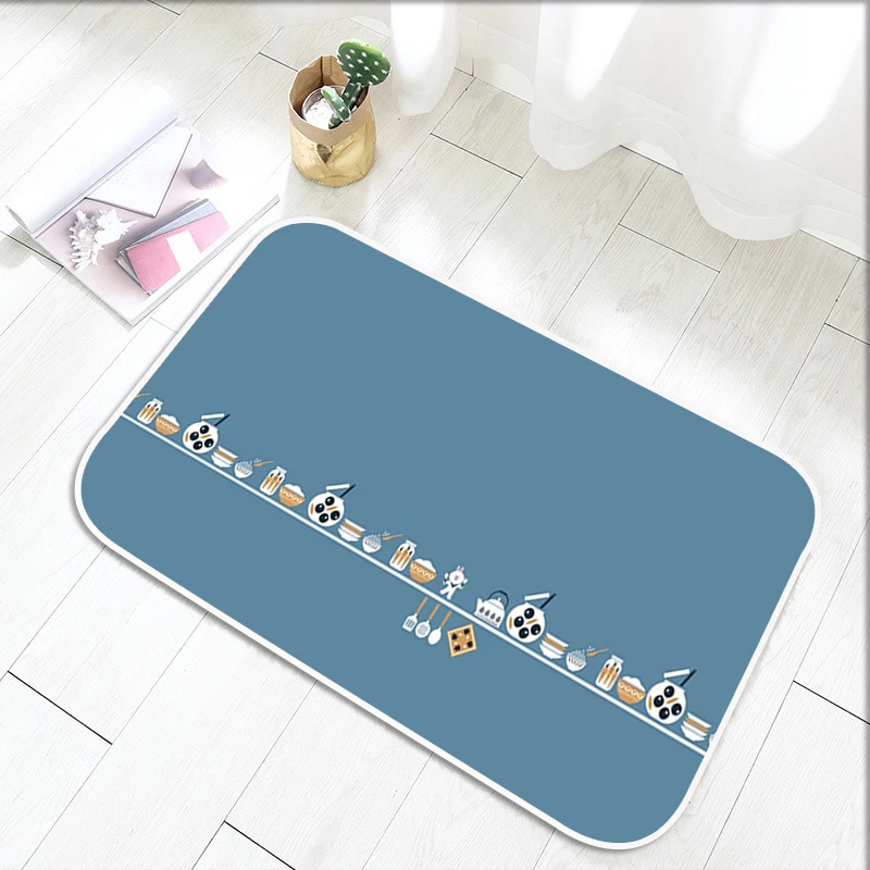 

Cartoon series cute animals kitchen guest room carpet corridor balcony bedroom bathroom door inside and outside non-slip mat