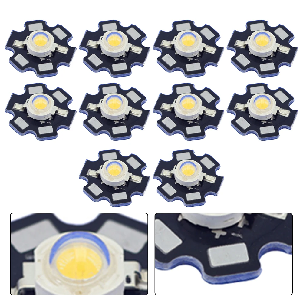 

10 шт., 1 Вт, яркие светодиодные лампы полного спектра