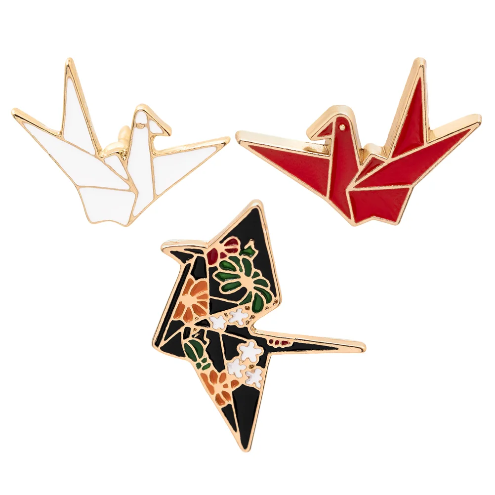

Paper Cranes Brooch Brooch Pin Creative Alloy Breastpin for Clothes Accessories