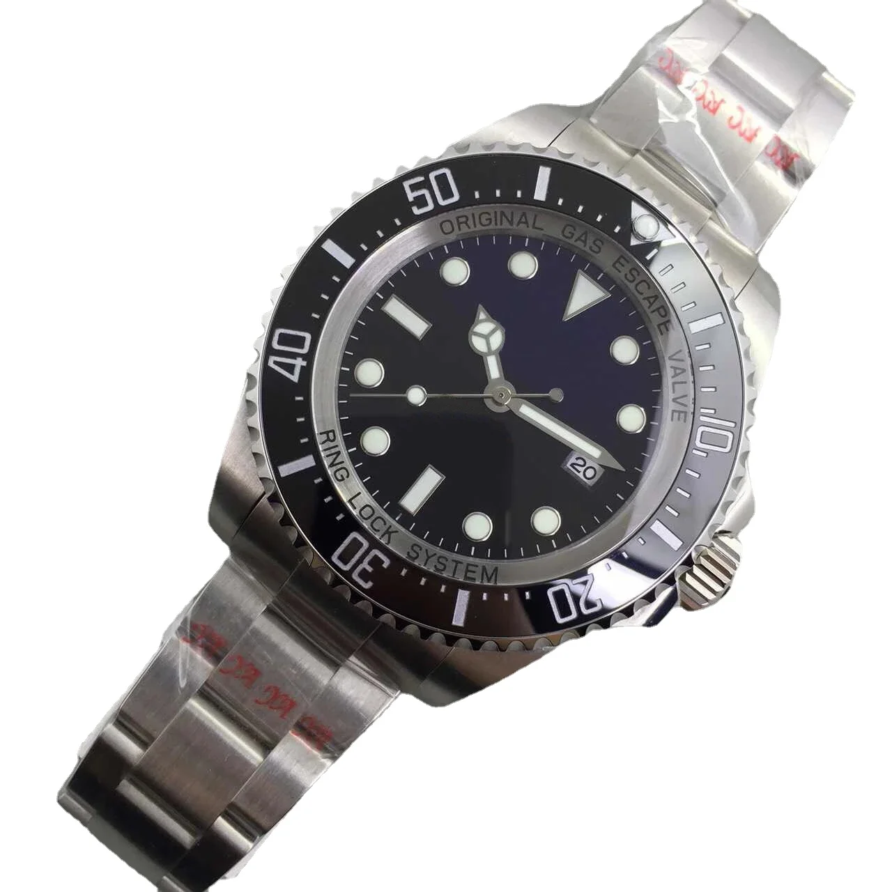 

High-Top Mens Ceramic Bezel Stainless Steel Mechanical Automatic Black Blue Green Casual Sapphire Watch 44mm