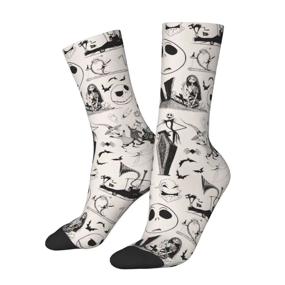 

Fashion Men's Socks Casual Disney The Nightmare Before Christmas Sock High Quality Women Socks Spring Summer Autumn Winter