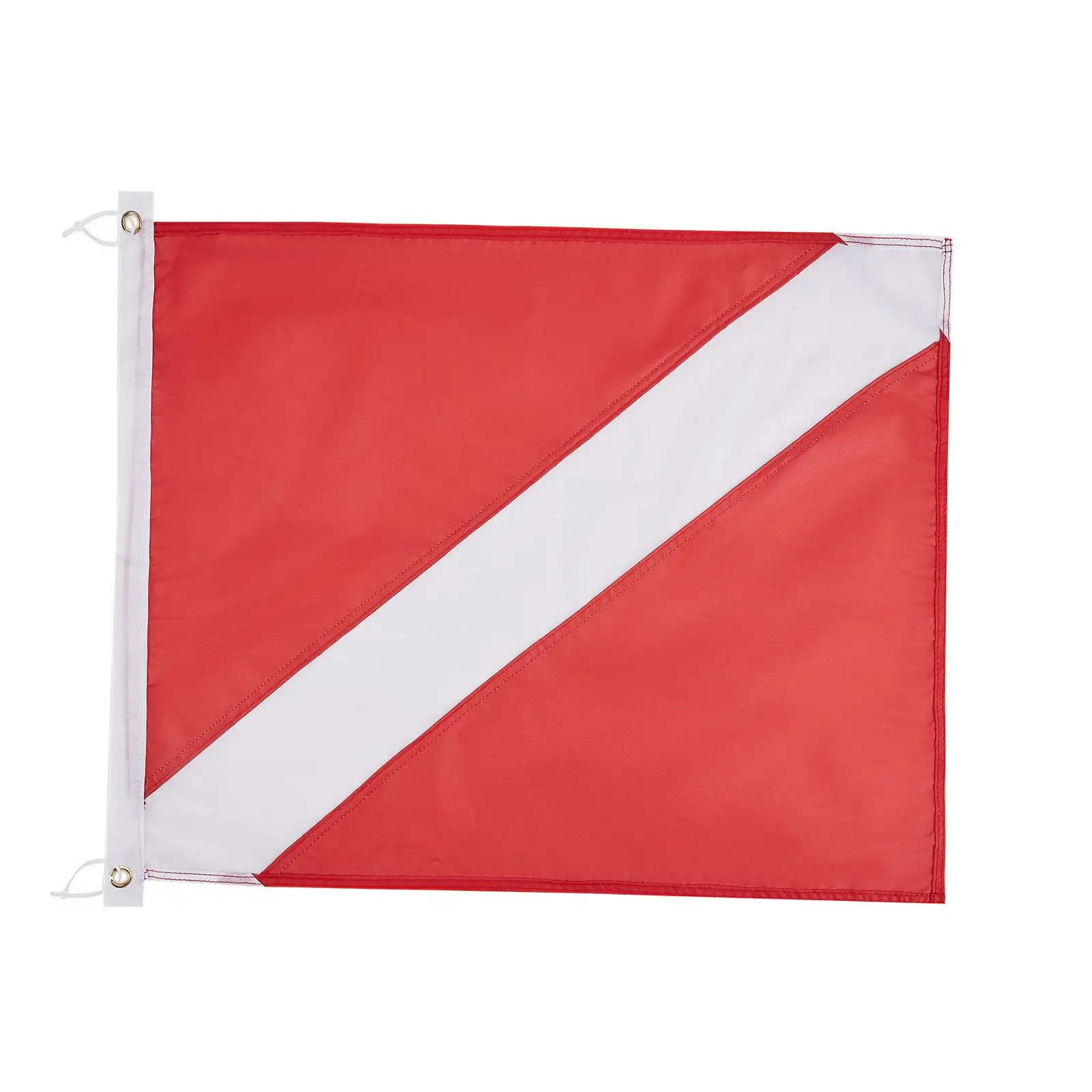 

International Dive Flag Warning Flag 20 x 24 inch Diver Down Flag Boat Flag Marker for Use with Float, Buoy, Boat, Flagpole