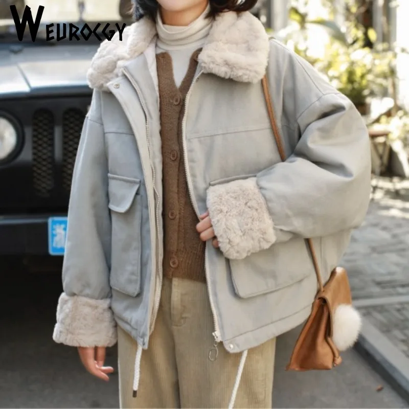 Женские толстые куртки 2024 зимние новые стильные универсальные повседневные