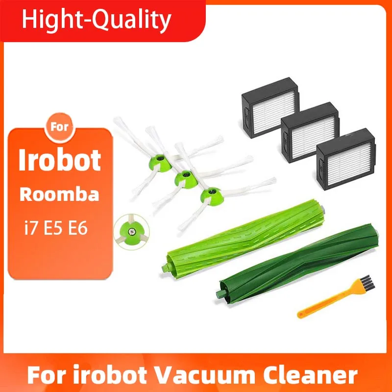 

for iRobot Roomba i7 E5 E6 Series Robot Hepa Filter Side Brush Brush Roll Vacuum Cleaner high quality Replacement Spare Parts