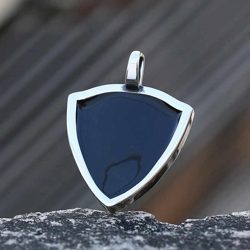 Мужское ожерелье из нержавеющей стали 316L с подвеской в виде зеркала цветами