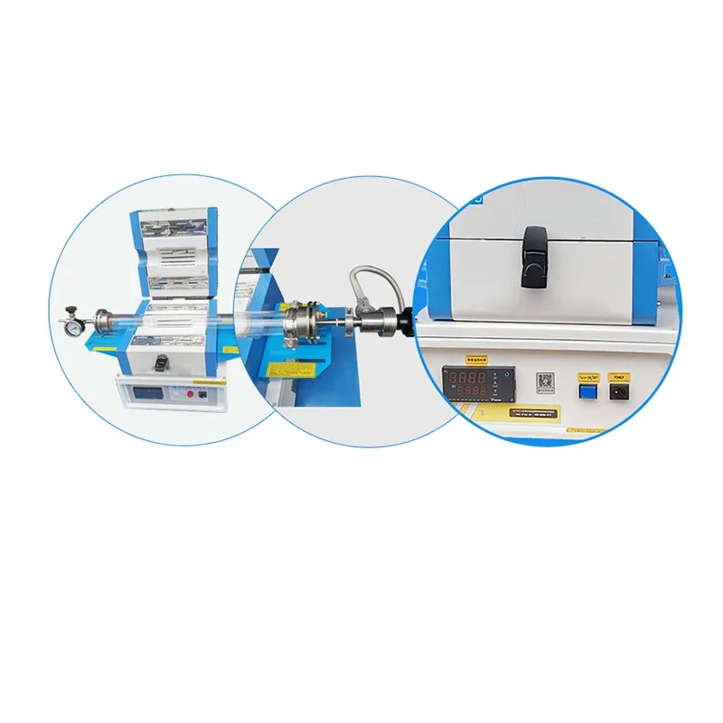 Мини Трубчатая Печь лабораторный вакуумный Электрический нагрев