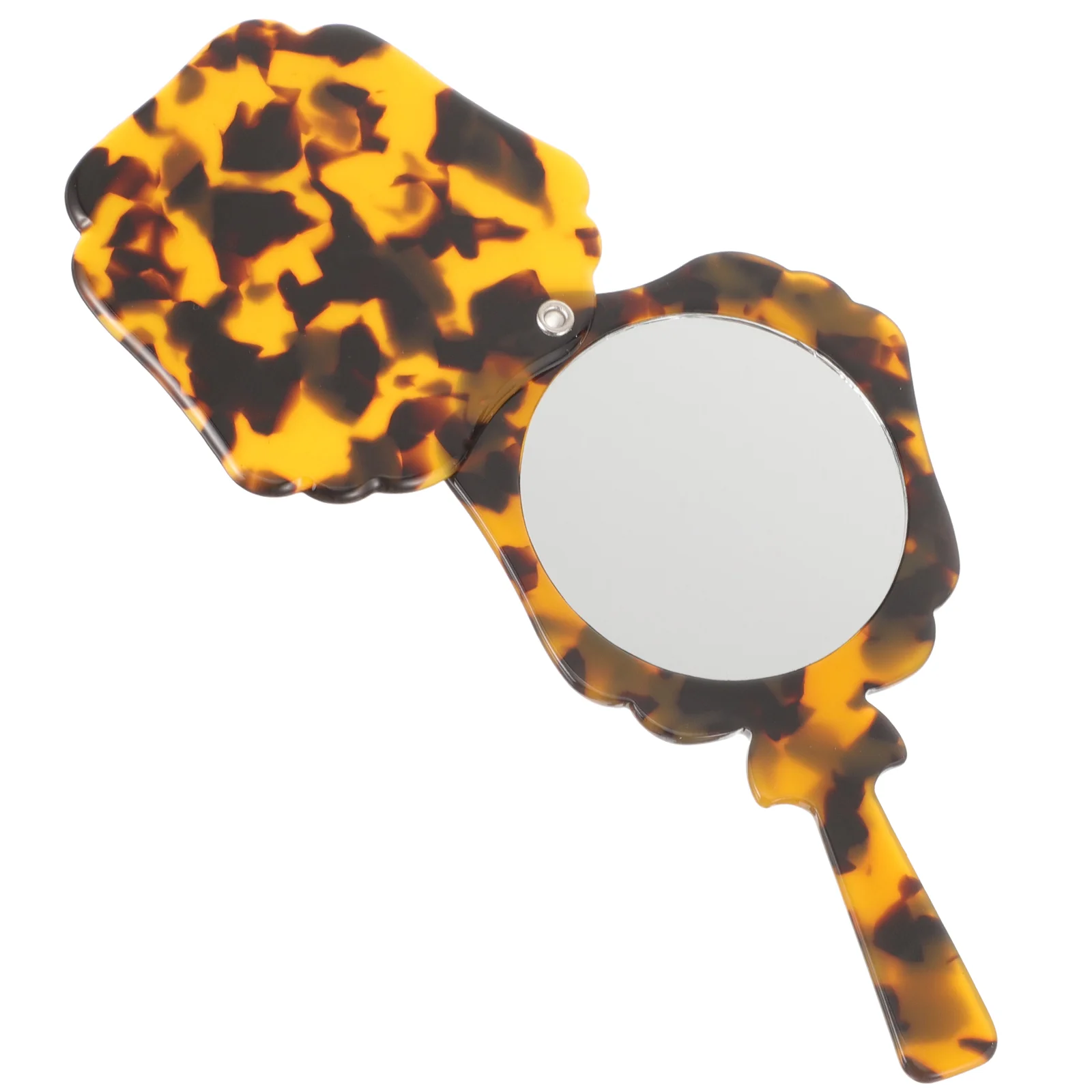 

Ручное зеркало для туалетного столика, удобное практичное небольшое шикарное зеркало для путешествий, ручка