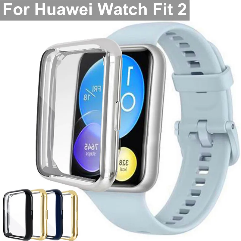 

Cover For Huawei Watch Fit 2 Full Cover Screen Protector Smartwatch Plated Accessories For Huawei Watch Fit fit 2 Protector Case