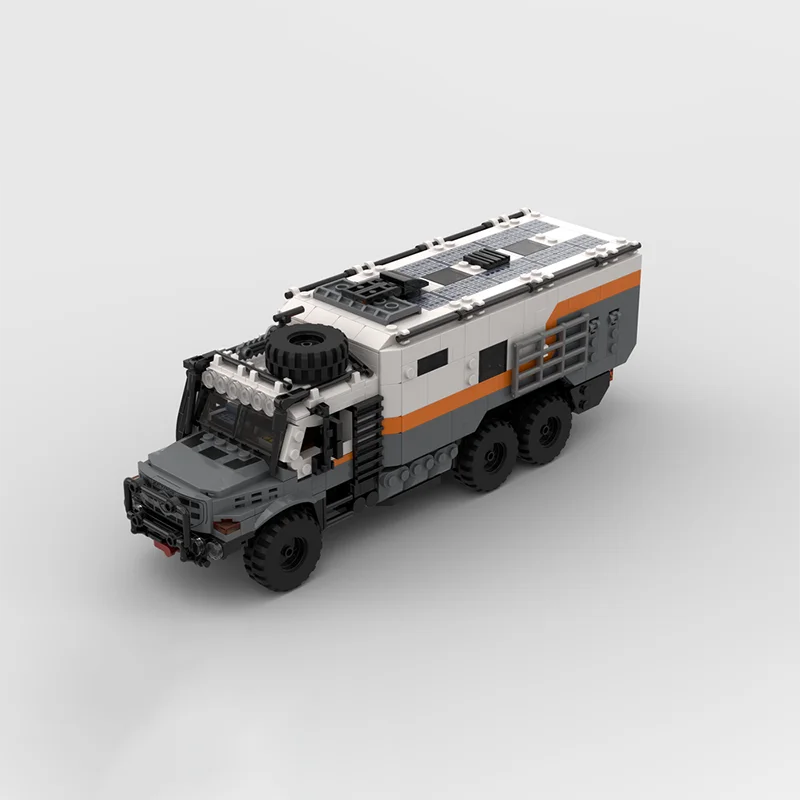 Модель городской автомобиль Moc строительные кирпичи экспедитор кемпер
