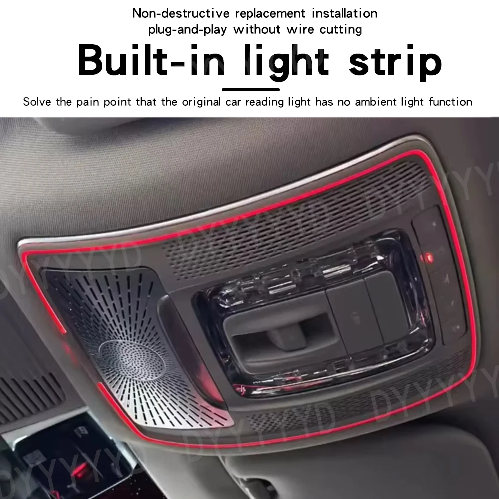 Фото Для Mercedes Benz A B Class W177 W247 C118 X247 H243 X243 W167 EQA EQB 2020-2026 передняя читательная лампа автомобиля, электрический стиль. №3