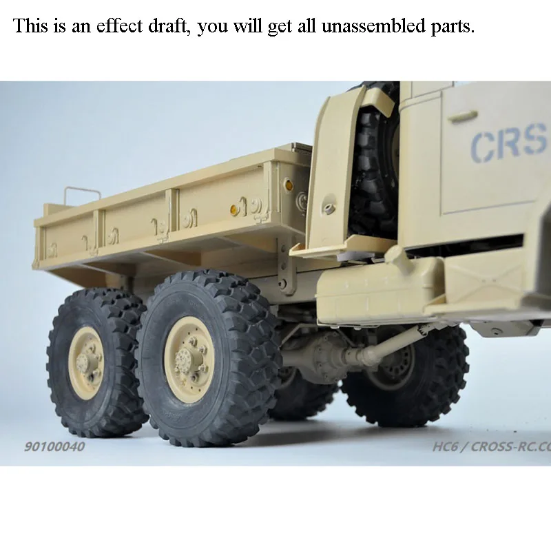 CROSS 1/12 RC 6*6 Off Road Car Rock Truck HC6 KIT Мотор Свет Металлические оси Разобранные игрушки