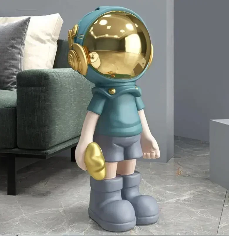 Европейский роскошный большой пол астронавт из смолы украшение для дома