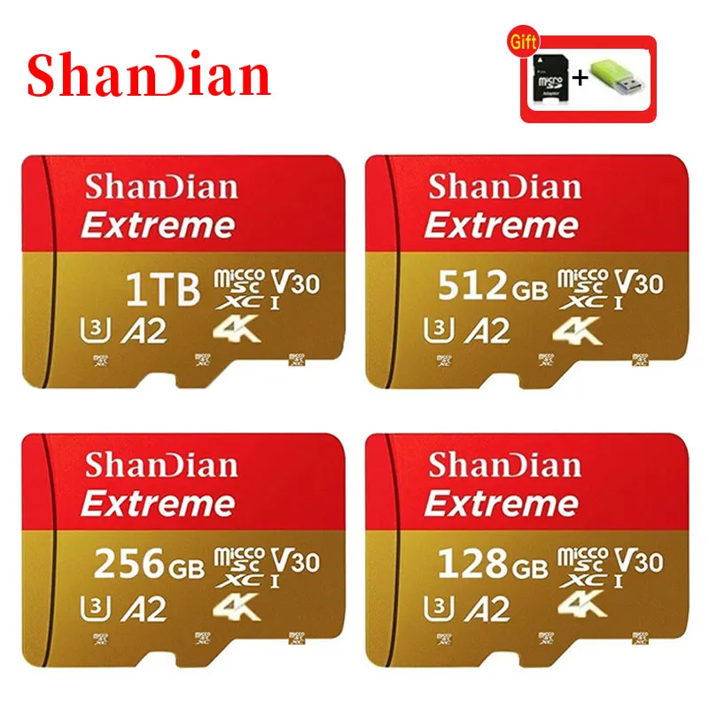 

Original 1TB TF Card 512GB 256GB High Speed Class 10 TransFlash Card 128GB Memorycard Micro SD For Camera/Mobile phone/drone