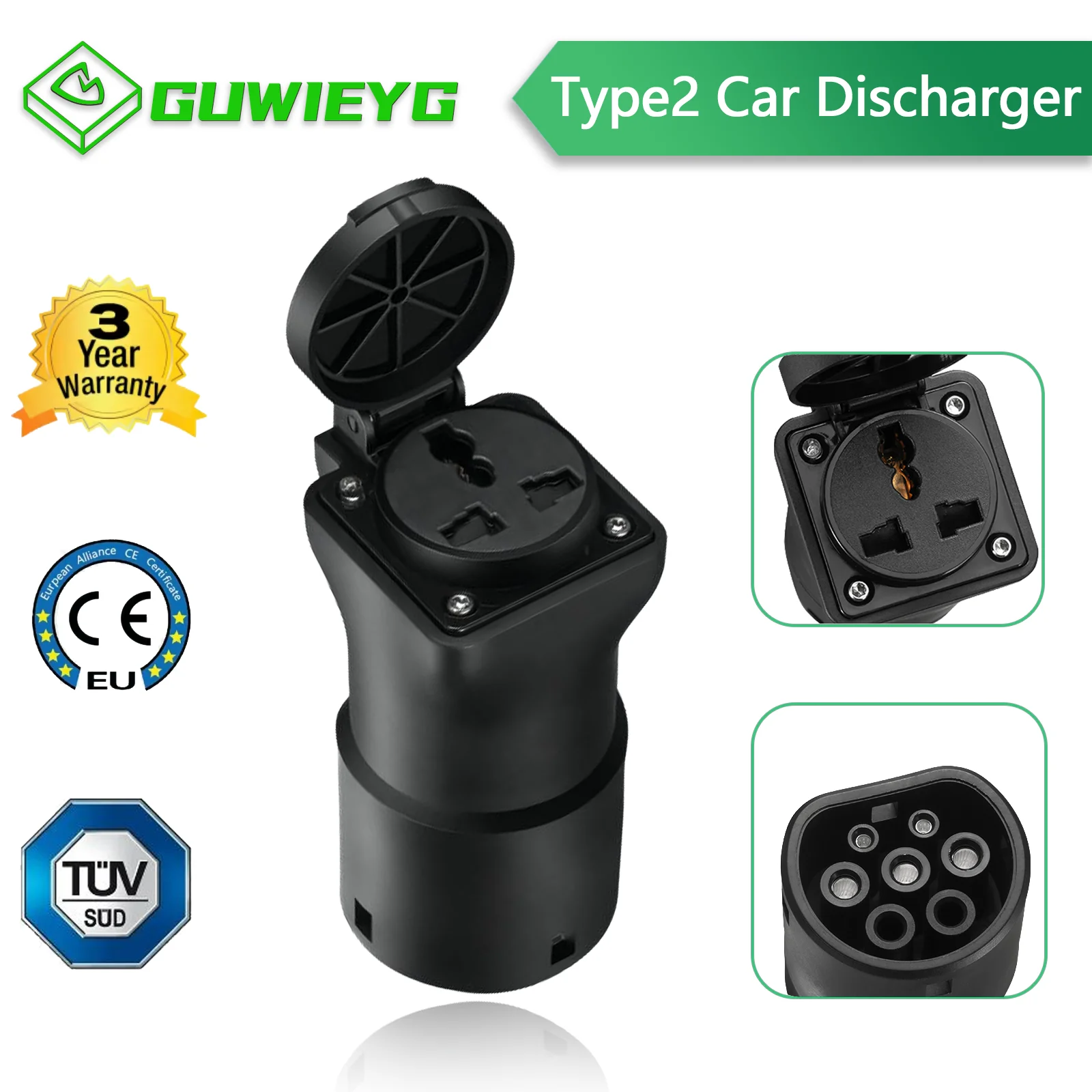 Автомобильный адаптер V2L Type 2 EV разрядник MG ZS MG4 MG5 разрядка V2L для транспортного средства Type 2