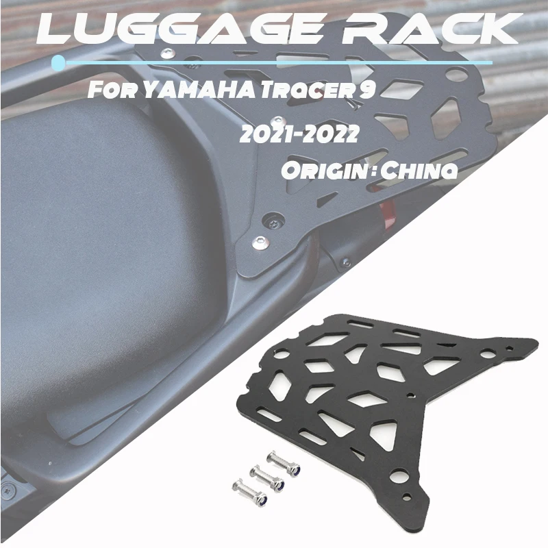 For YAMAHA Tracer 9 2021-2022 Motorcycle Rear Luggage Rack Storage Rack Tail Box Holder Bracket Aluminum Durable Rack