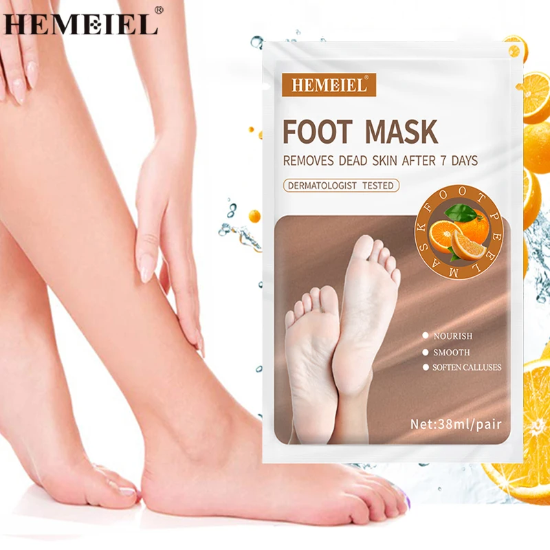 

HEMEIEL Pedicure Socks Foot Peel Mask for Dry Cracked Feet Calluses Dead Skin Remover Exfoliating Moisturizing Foot Masks 3bags
