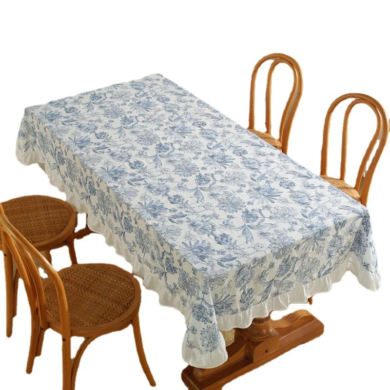 

French Style Cotton Fashionable Style Printing Decoration Table Cloth Coffee Table Table Cloth Desk Cover