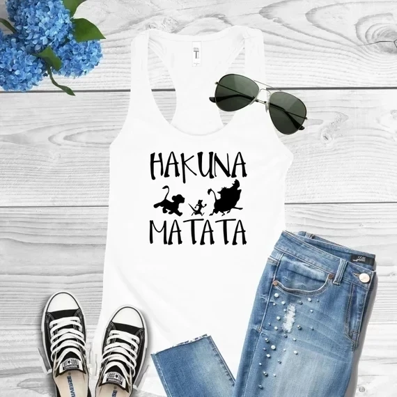 

personalized Hakuna Matata women family T Shirts Bride Groom T-Shirt Honeymoon Gifts Marriage TShirt tanks tops tees