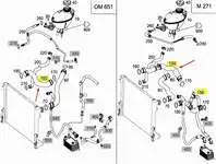 

10 H12851 for radiator hose bottom (right) W204 0714 S204