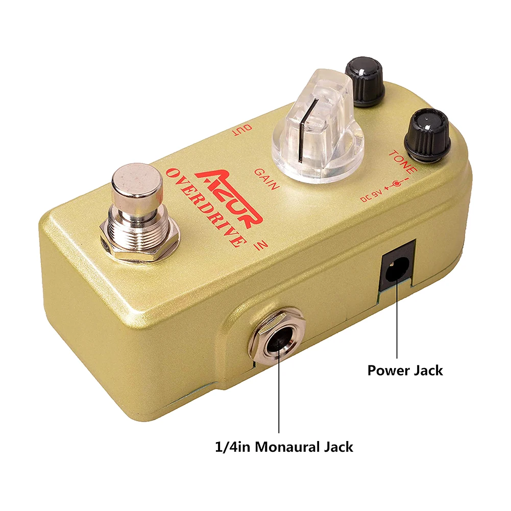 

Overdrive Effect Pedal Vintage Overdrive Effects Wide Dynamic Range Aluminum Alloy Flexible Controls Musical Instruments