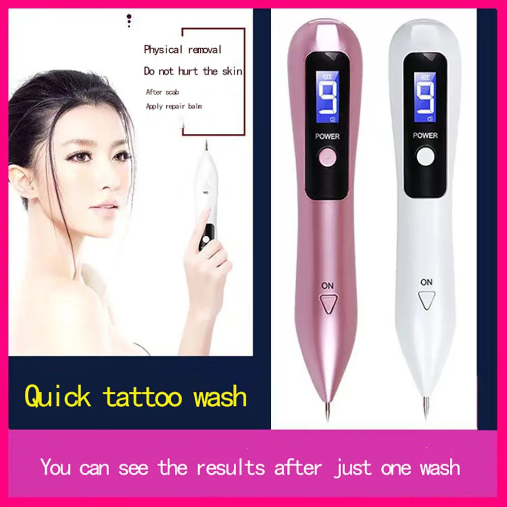 

LCD Plasma Pen Tattoo Mole Removal Machine 9 Level LED Lighting Removal Dark Spot Remover Skin Wart Tag Tattoo Remaval Tool