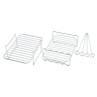 air fryer rack for dual basketair fryer accessory multi layer rackfor ninja foodi dz201 dz40 double basket air fryer