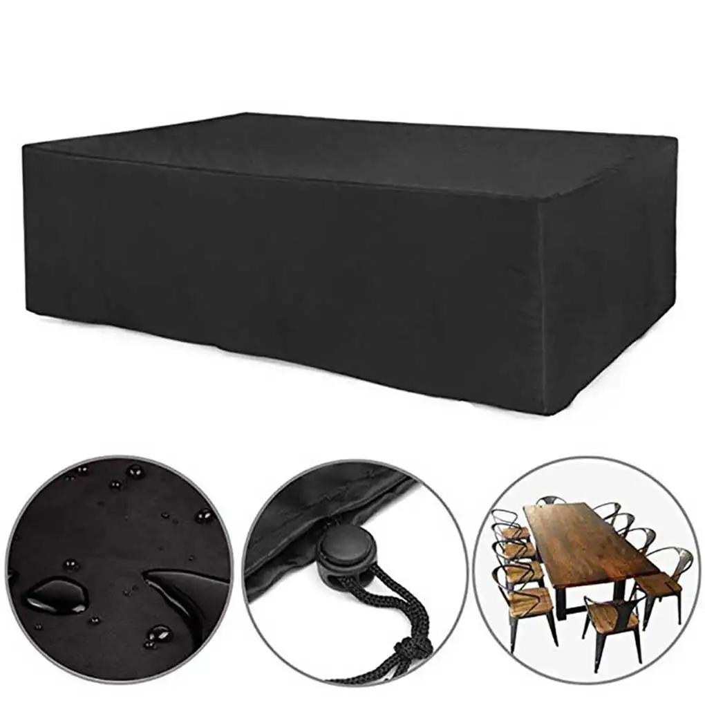 

Dust Cover Waterproof Table Covers Wind-Proof Protector Wear-resistant Protective Sleeve Furniture Guard 213 132 74cm