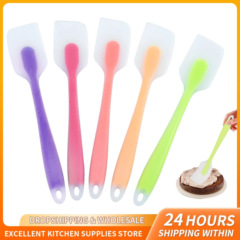 

Silicone Cake Scraper Non-Stick Cream Baking Pastry Scraper Spatula Kitchen Cooking Scraper Brush Baking Kitchen Accessories