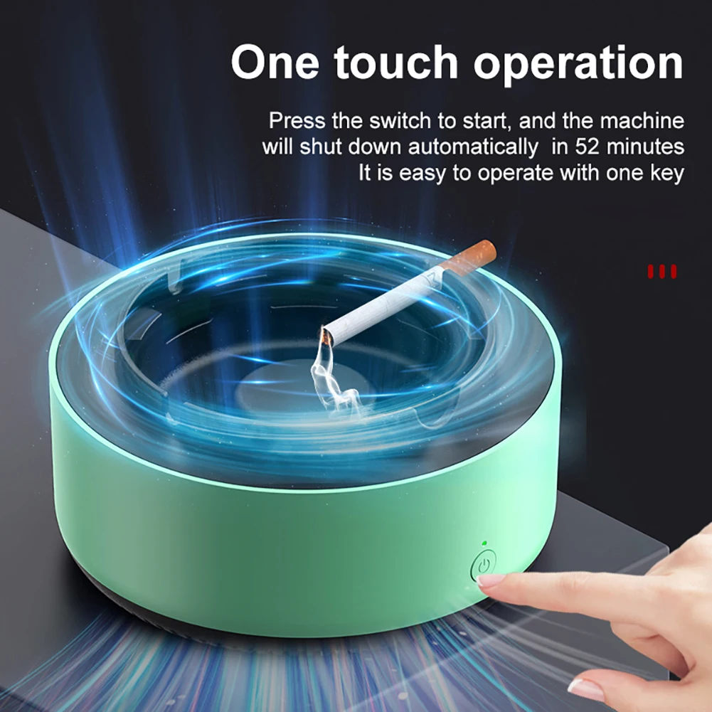 

Small Air Purifier Ash Tray Household Portable Cigar Ashtray Multifunctional Multipurpose Detachable for Indoor Home Office