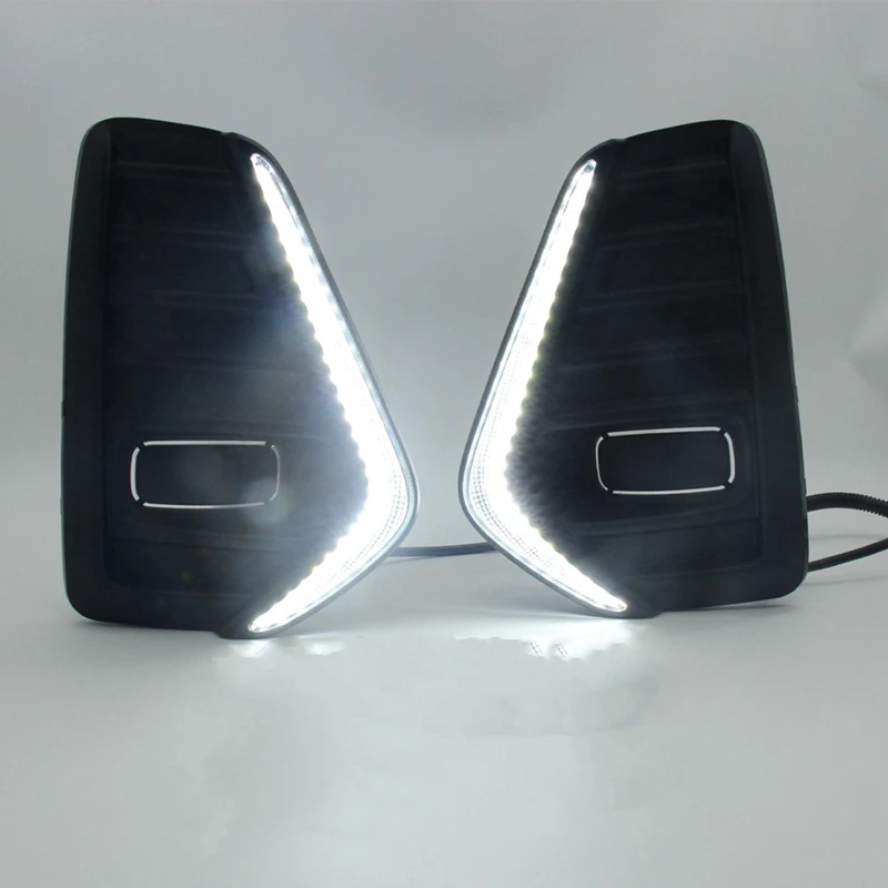 Автомобильные фары DRL дневные ходовые огни Daul Clour для Nissan Kicks 2021-2023 указатели