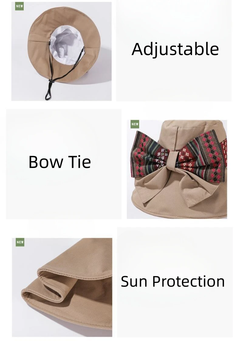 Шляпа в этническом стиле для рыбаков детская складная большая шляпа от солнца